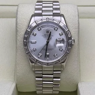 Rolex Day-Date 36 118366 36mm Platinum Blue