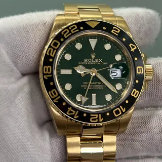 Rolex GMT-Master II 116718LN-0002 Yellow gold Green