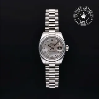 Rolex Lady-Datejust 179166 Platinum White