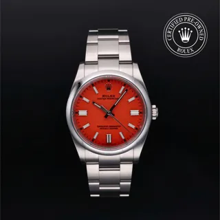 Rolex Oyster Perpetual 36 126000 Oystersteel Red