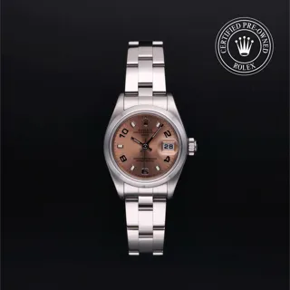 Rolex Oyster Perpetual Date 79160 Stainless steel Pink