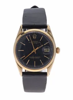 Rolex Oyster Perpetual Date Gold-plated Black