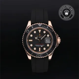 Rolex Yacht-Master 116655-0001 Ceramic and Rose gold Black