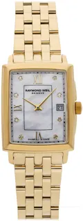 Raymond Weil Toccata 5925-P-00995 22.5mm yellow gold pvd coated stainless steel White