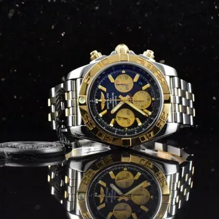 Breitling Chronomat 44 CB011012/B968 44mm Yellow gold and Stainless steel Black