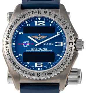 Breitling Emergency E56321 43mm Titanium Blue