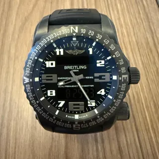 Breitling Emergency V7632522/BC46/156S/V20DSA.4 51mm Titanium and Black DLC Black