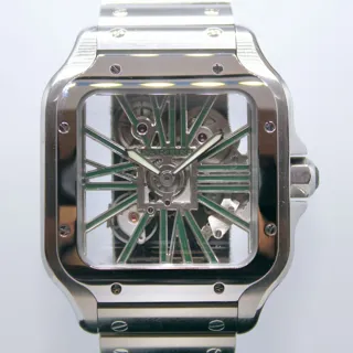 Cartier Santos de Cartier WHSA0028 40mm Stainless steel Skeletonized