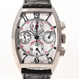 Franck Muller Master Banker 7850 cc mb 35mm White gold Silver