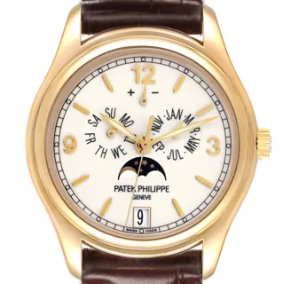 Patek Philippe Annual Calendar 5146J-001 Yellow gold Beige