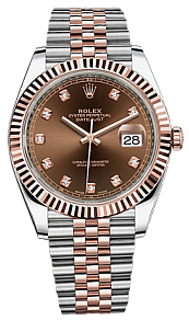 Rolex Datejust 126331-0004 Rose gold and Oystersteel Brown