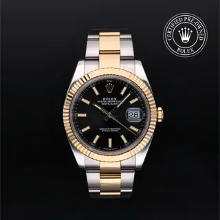 Rolex Datejust 41 126333 Oystersteel$Yellow Gold Black