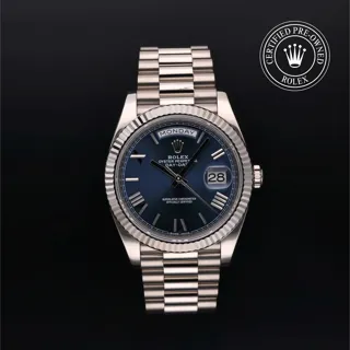 Rolex Day-Date 40 228239 40mm White gold Blue