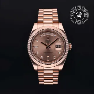 Rolex Day-Date II 218235 41mm 18ct Everose Gold Pink