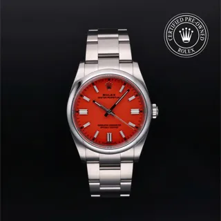 Rolex Oyster Perpetual 36 126000 36mm Stainless steel Red