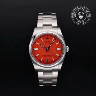 Rolex Oyster Perpetual 36 126000 36mm Stainless steel Red