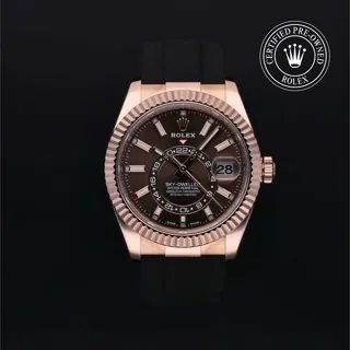 Rolex Sky-Dweller 326235 42mm Rose gold Brown