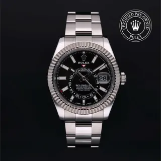 Rolex Sky-Dweller 326934 42mm Oystersteel$White Gold Black