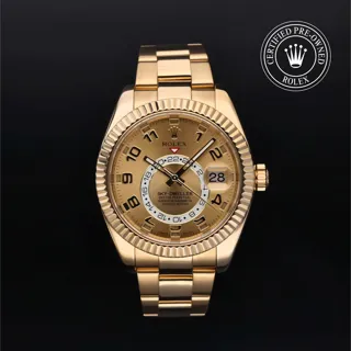 Rolex Sky-Dweller 326938 42mm Yellow gold Champagne