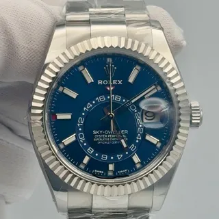 Rolex Sky-Dweller 326934-0003 42mm White gold and Stainless steel Blue