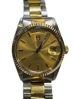 Tudor Oyster Prince Date Day Stainless steel and 18k yellow gold