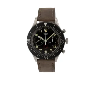 Heuer Bundeswehr 1550 SG Stainless steel Black