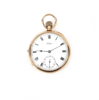 Waltham Watch Company 47mm Nickel and 9K Yellow Gold White