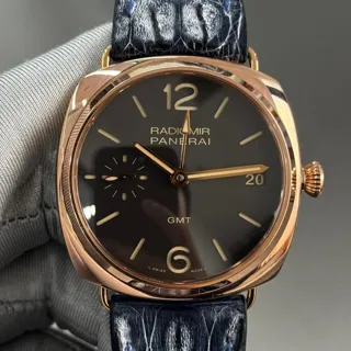 Panerai Radiomir PAM 00421 47mm Red gold Brown