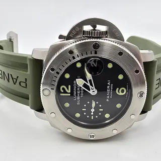 Panerai Submersible PAM 00243 44mm Stainless steel Black