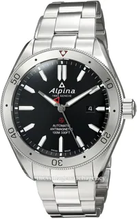 Alpina Alpiner AL-525BS5AQ6B 44mm Stainless steel Black