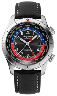 Alpina Startimer AL-255BRB4S26 41mm Stainless steel Black