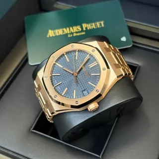 Audemars Piguet Royal Oak Selfwinding 15510OR.OO.1320OR.03 ( OAK  ) 41mm Rose gold Blue