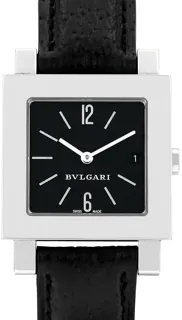 Bulgari Quadrato Bulgari - SQ27SLD 27mm Stainless steel Black