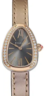 Bulgari SP27C6SPGDL 27mm Yellow gold and Stainless steel Gray