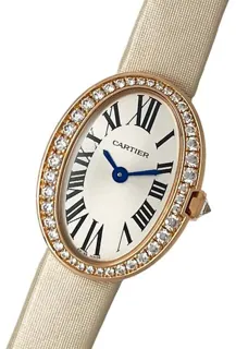 Cartier Baignoire wb520028 25.5mm Rose gold Silver