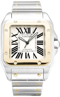 Cartier Santos W200728G 18 carat yellow gold$steel Silver