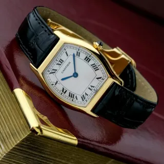 Cartier Tortue 96069 34mm Yellow gold White