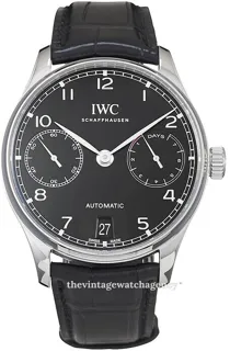 IWC Portugieser IW500703 Stainless steel Black