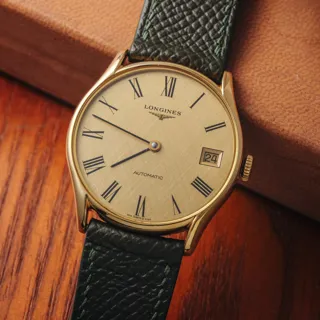 Longines Automatic 4184 Stainless steel and Gold-plated Linen Gold