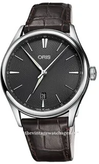 Oris Artelier Date 01 733 7721 4053-07 5 21 65FC 40mm Stainless steel Gray