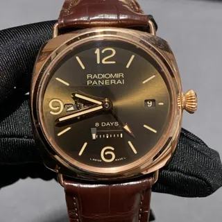 Panerai Radiomir PAM 00395 45mm Red gold Brown