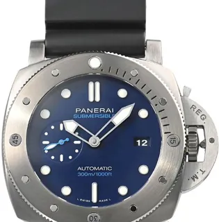 Panerai Submersible PAM 00692 47mm Titanium Blue