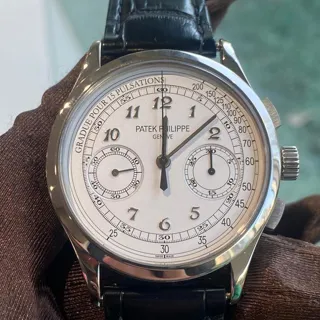 Patek Philippe Chronograph 5170G-001 39mm White gold Silver