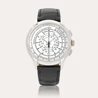 Patek Philippe Multi-Scale Chronograph 5975 40mm White gold Silver