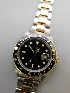 Rolex GMT-Master II 16713 Yellow gold and Stainless steel Black