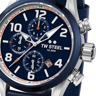 TW Steel VS90 48mm Stainless steel Blue