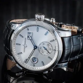 Ulysse Nardin Dual Time 3343-126 42mm Stainless steel Silver