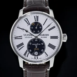 Ulysse Nardin Marine 1183-310LE-0A-175/1A Stainless steel White