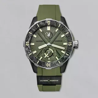 Ulysse Nardin Marine 1183-170-8A/3A 44mm Stainless steel Green