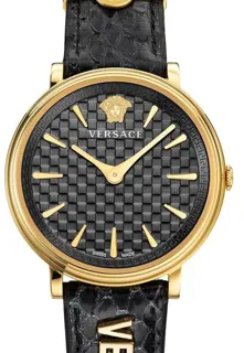 Versace VE8101019 38mm Stainless steel Black